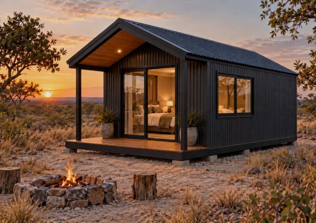 The 6 x 3 Lodge Unit with front porch